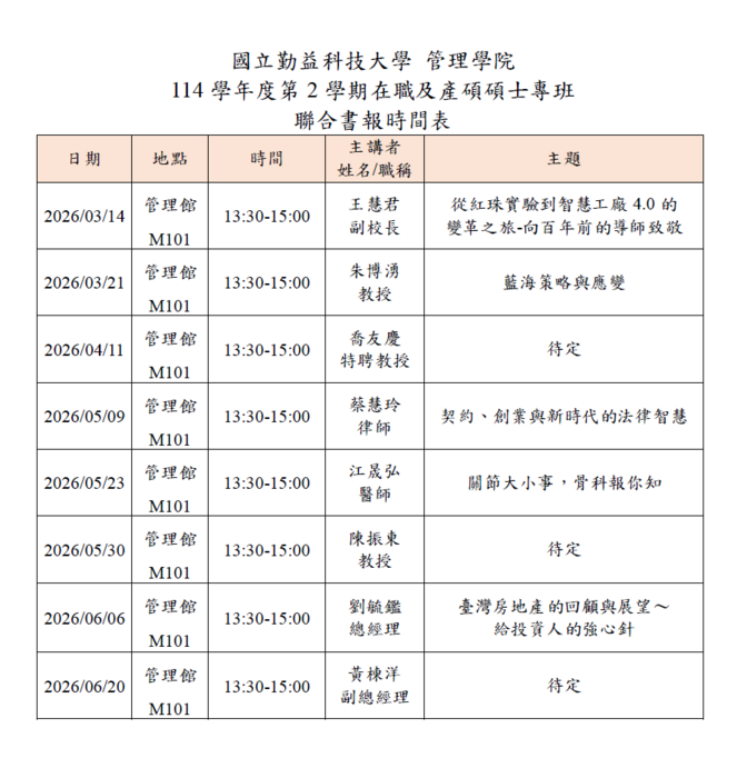 114學年度第二學期聯合書報演講資訊圖片